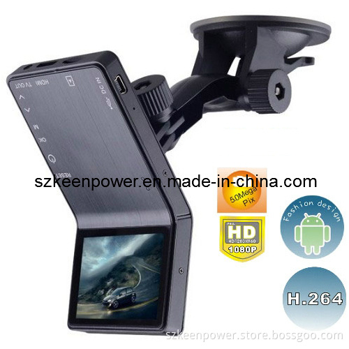 5.0 Mega Pixel HD 1920 X 1080p H. 264 Sensor Flexible Car Mini DVR with 2.4 Inch